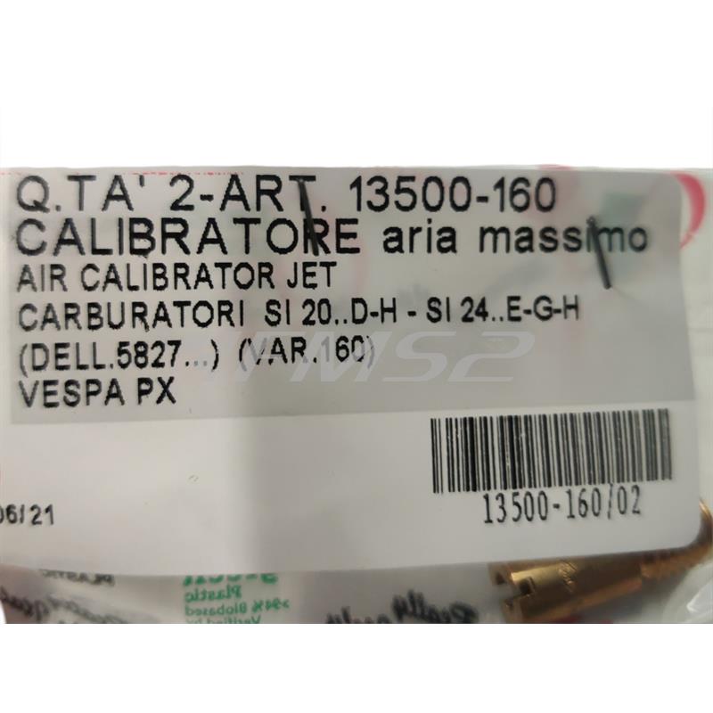 Calibratore aria massimo var.160 filetto, ricambio 13500-160
