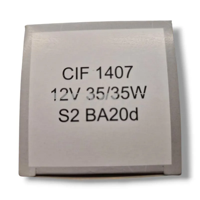 1407 Lampadina biluce CIF BA20D 12V-35/35W biluce abbagliante e anabbagliante con vetro trasparente