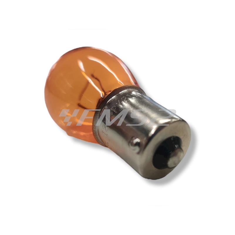 Lampadina CIF 12 Volt 21 Watt BAU15S, colore ambra,  ricambio 1417-FRA