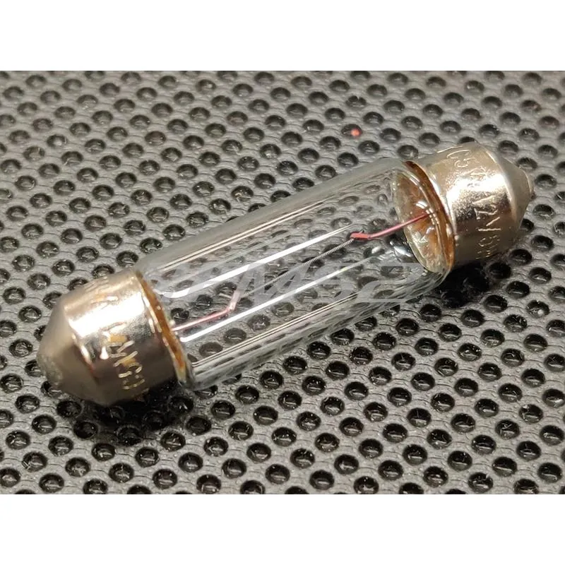 Lampadina a siluro CIF 12 Volt 5 Watt con dimensione 10,5 x 38 mm e vetro trasparente per luce di posizione anteriore o posteriore vespa old model, ricambio 1423