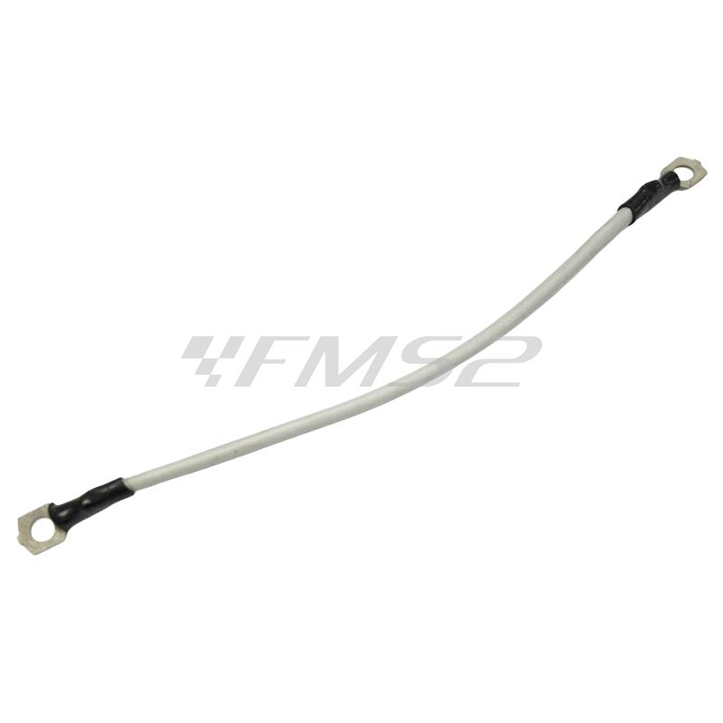 Cavetto di massa con filo diametro 4 mm completo di capo filo con occhiello chiuso. Ideale per massa aggiuntiva in caso di montaggio accensioni, ricambio 15320