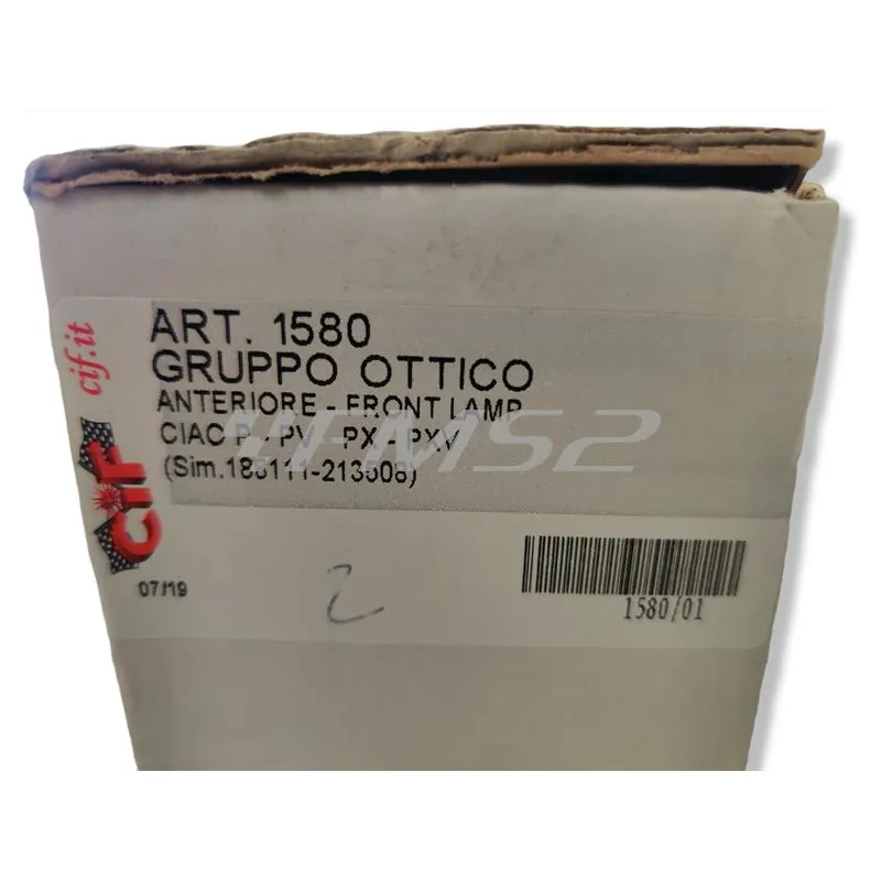 1580 Gruppo ottico anteriore Bosatta per Piaggio Ciao p-pv-PX-PXv (CIF)