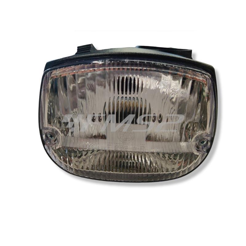 Fanale anteriore completo Bosatta di colore nero per Piaggio Ciao PX, P e PV tipo originale venduto senza lampadine, ricambio 1581
