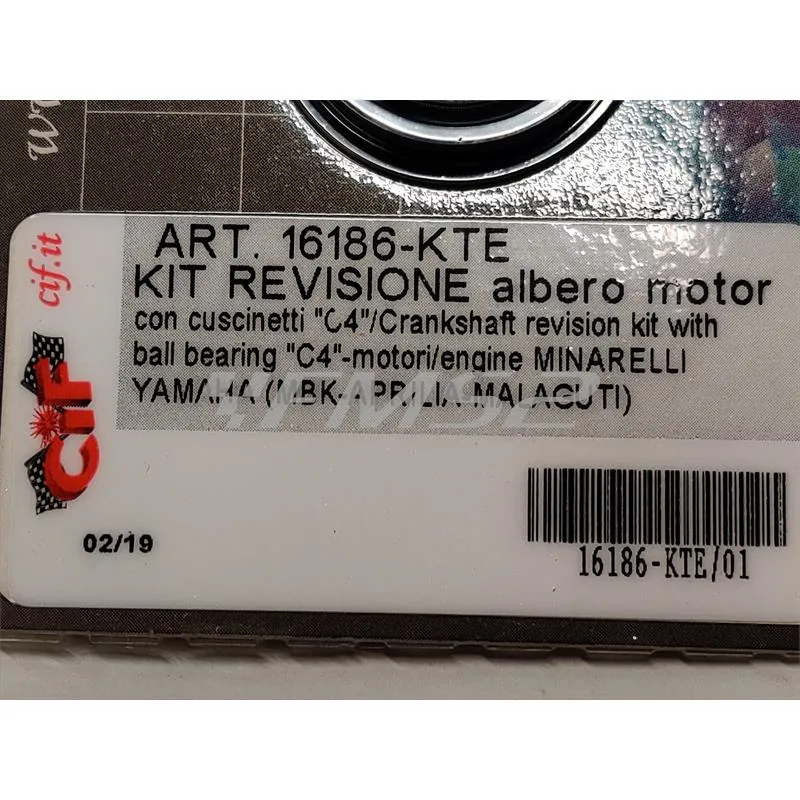Kit revisione albero motore per scooter con motore Minarelli verticale e orizzontale aria e liquido (CIF), ricambio 16186-KTE