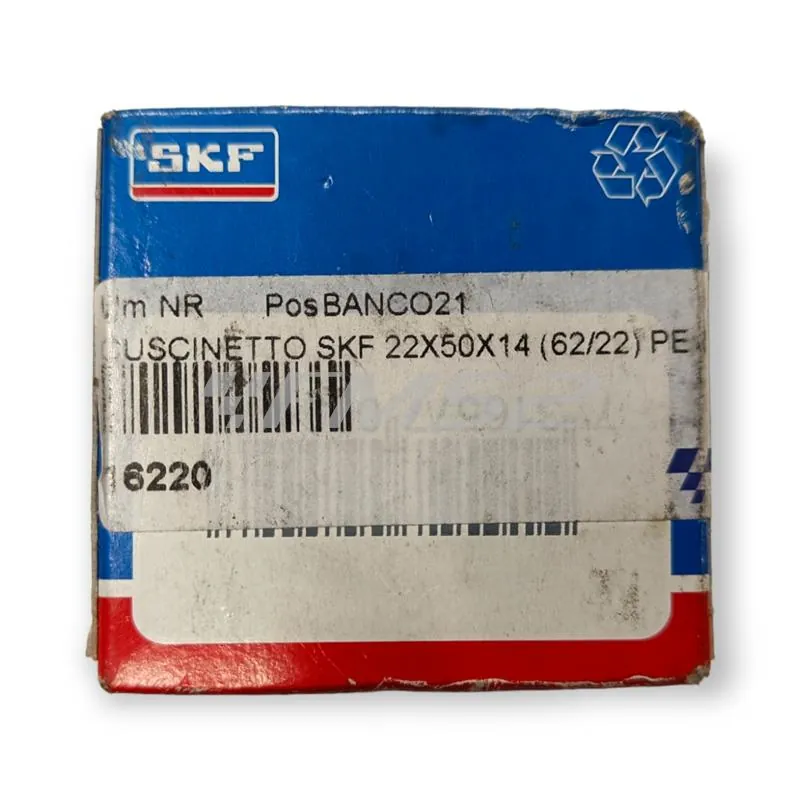 16220 Cuscinetto skf 22x50x14 (62/22) per mozzo