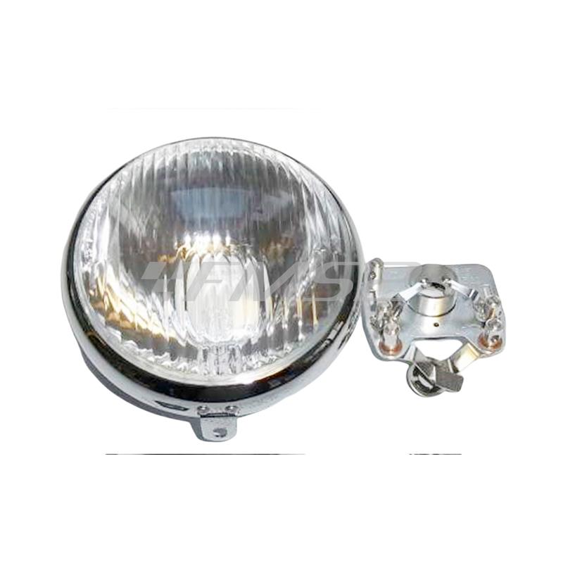 Gruppo ottico fanale anteriore in vetro originale Siem per Piaggio vespa 125 VNA1T, VNA2T, VNB1T, VNB2T prodotte dal 1958 al 1961, ricambio 1705-OR