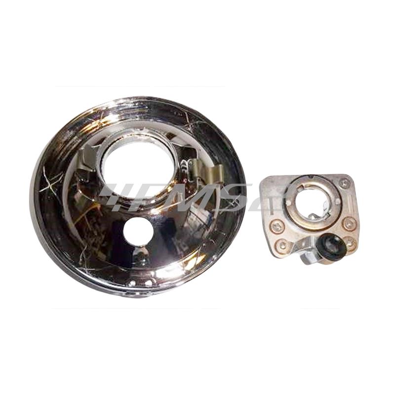 Gruppo ottico fanale anteriore in vetro originale Siem per Piaggio vespa 125 VNA1T, VNA2T, VNB1T, VNB2T prodotte dal 1958 al 1961, ricambio 1705-OR