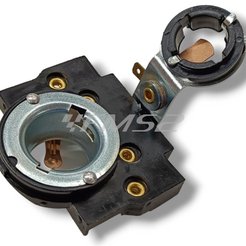 Gruppo ottico fanale anteriore in vetro originale Siem per Piaggio vespa 125 e 150 prodotte dal 1959 al 1965 e vespa GS 150 e vespa GL 150 pro, ricambio 1706-OR