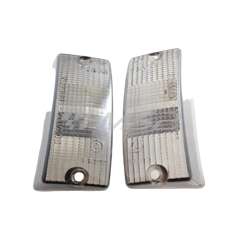 Coppia gemme in plastica di colore fume' per frecce anteriori Piaggio vespa PX tutti i modelli e LML, ricambio 1724