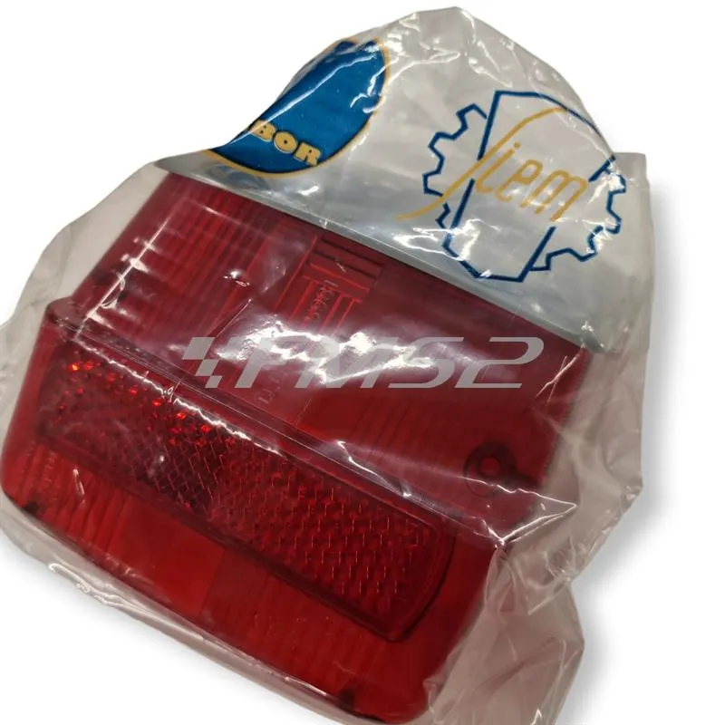 Corpo luminoso gemma fanale posteriore originale SIEM completa di visiera grigia per Piaggio Vespa 125 GTR, TS, Sprint veloce, Rally 180 e 200 cc, ricambio 1798-OR