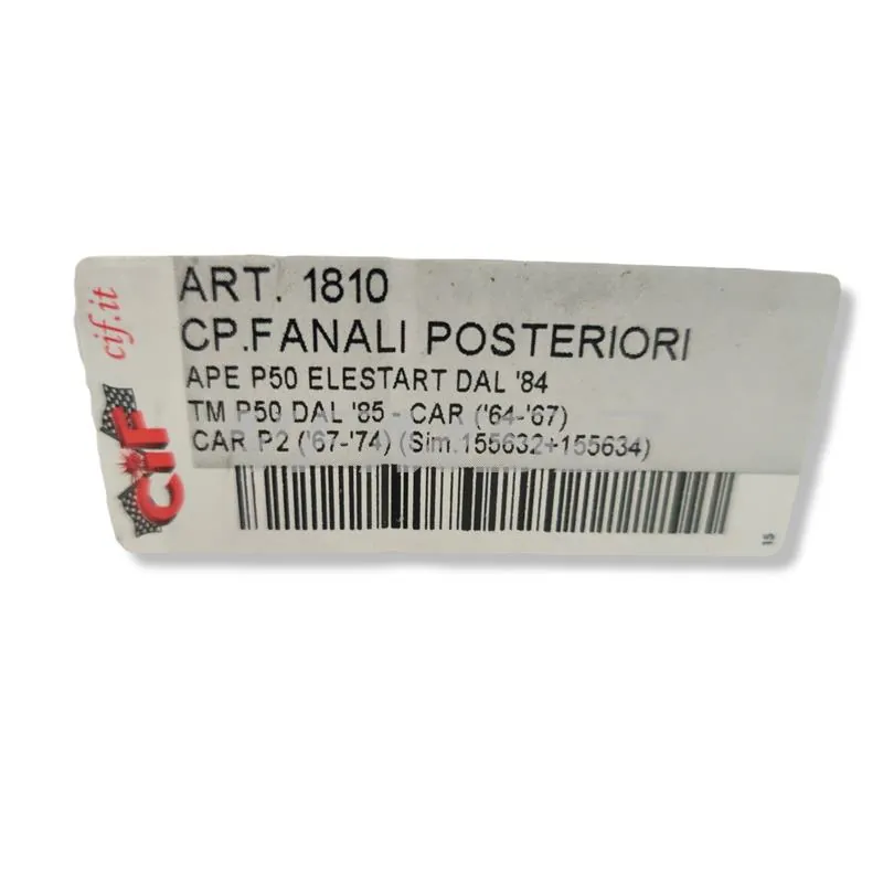 1810 Fanali posteriori coppia, Ape p50-tmp 50-ape car (CIF)