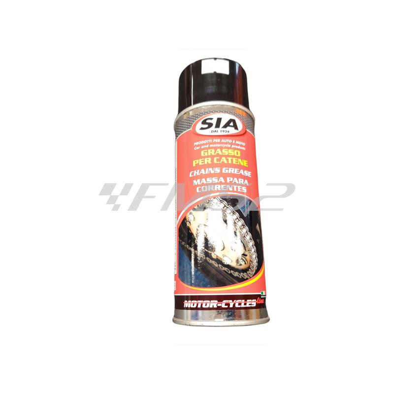 Bomboletta grasso spray da 400 ml per catene di trasmissione moto, ciclomotore, cross, enduro e trial, ricambio 2076