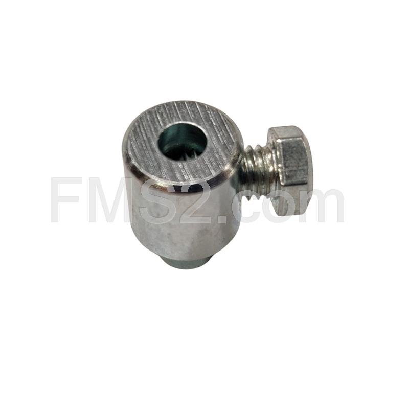 Morsetto serrafilo con vite laterale diametro interno 4 mm esterno 10 mm (CIF), ricambio 3524
