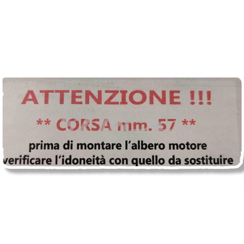 Albero motore corsa 105 mm per Vespa 125, ricambio 5195-105