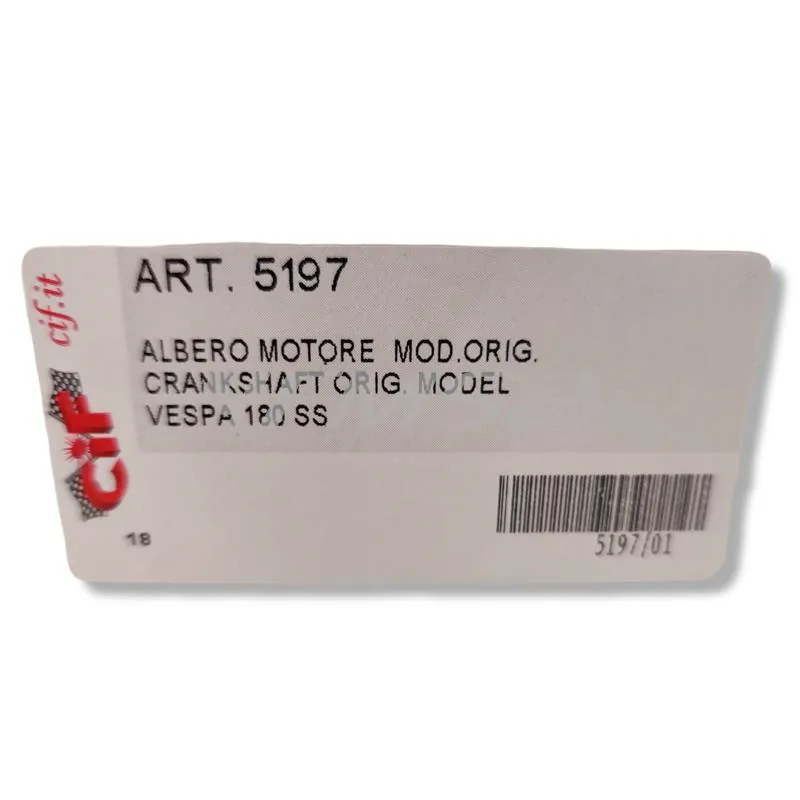 Albero motore Mazzucchelli (CIF) per Piaggio Vespa 180 ss, ricambio 5197