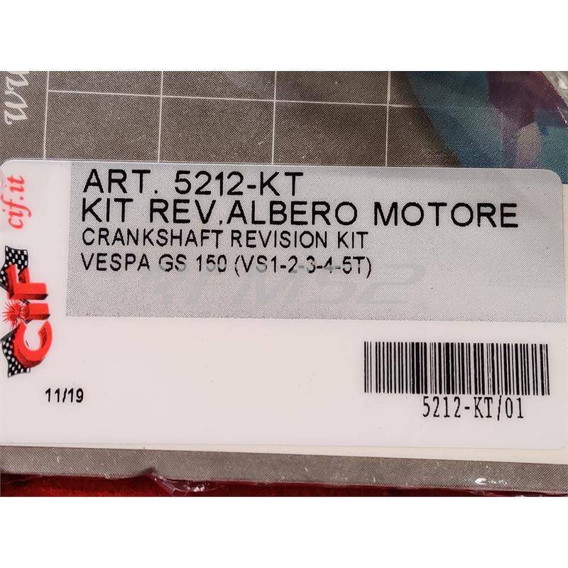 Kit revisione albero motore vespa gs 150, ricambio 5212-KT