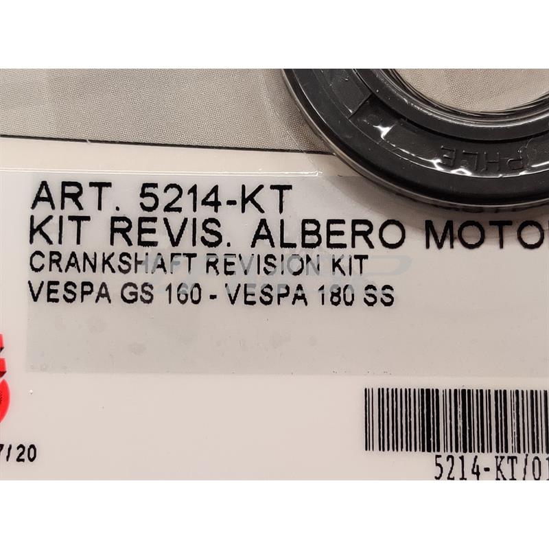 Kit revisione albero motore vespa gs 160, ricambio 5214-KT