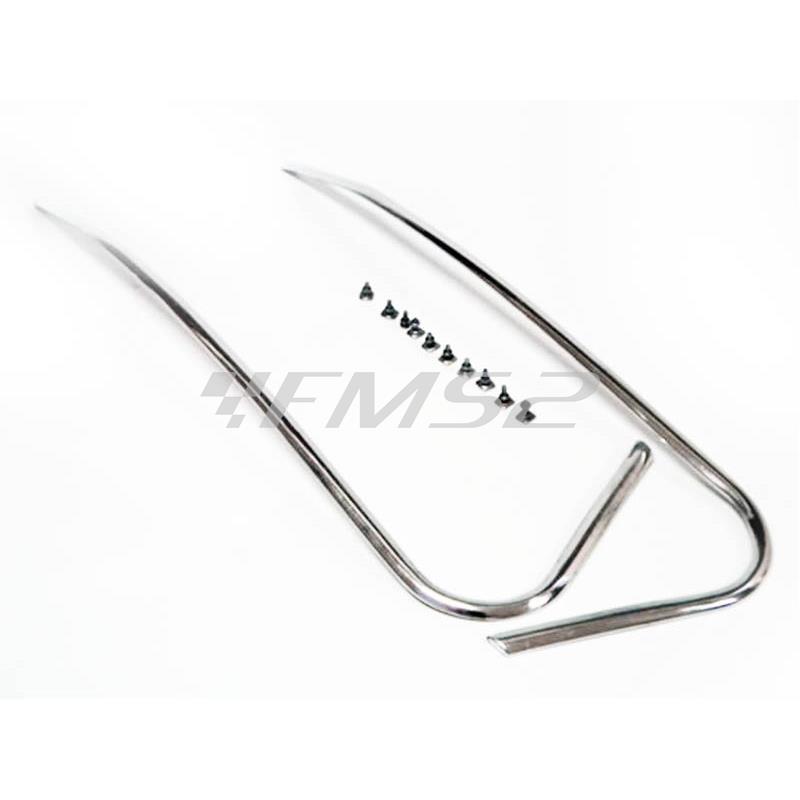 Kit fregi in alluminio per cofani posteriore Vespa 1 (CIF), ricambio 5261