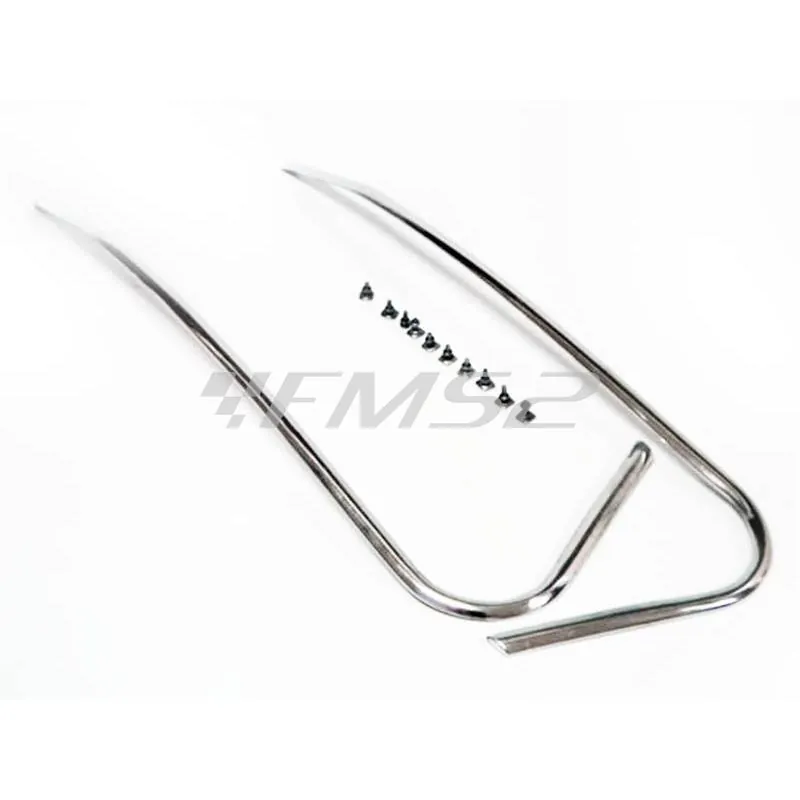 Kit fregi in alluminio per cofani posteriore Vespa 1 (CIF), ricambio 5261