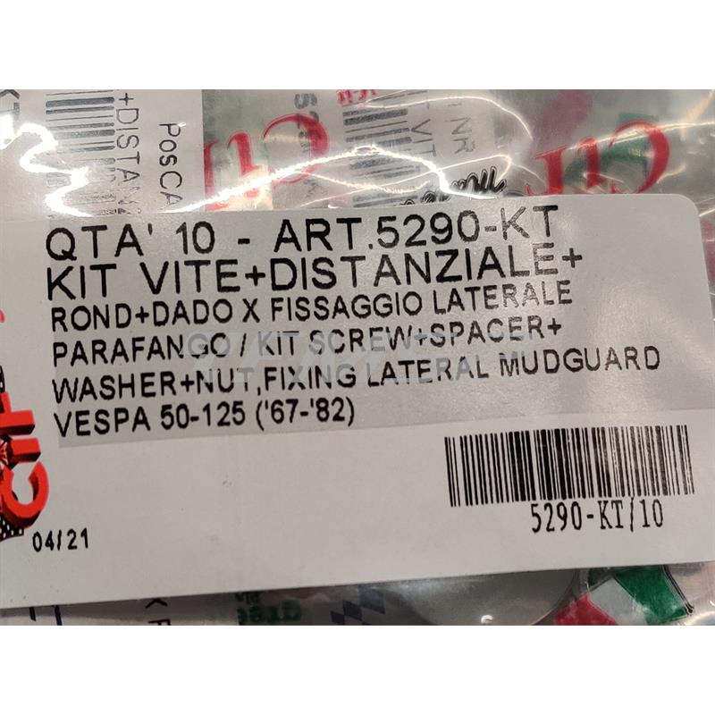 Kit vite+distanziale+rondelle+dado per f, ricambio 5290-KT