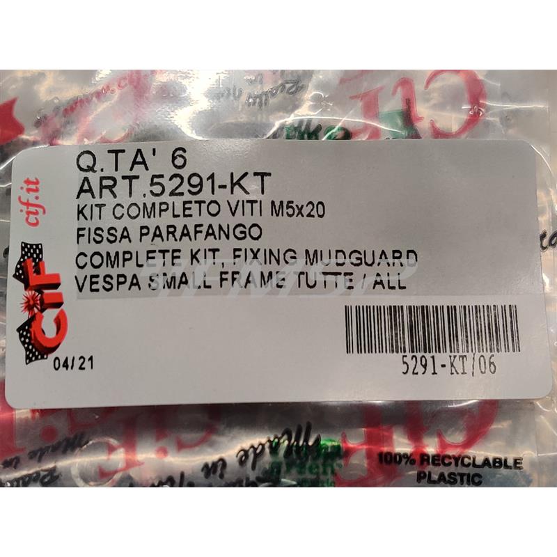 Kit viti completo m5  (laterale+superior, ricambio 5291-KT