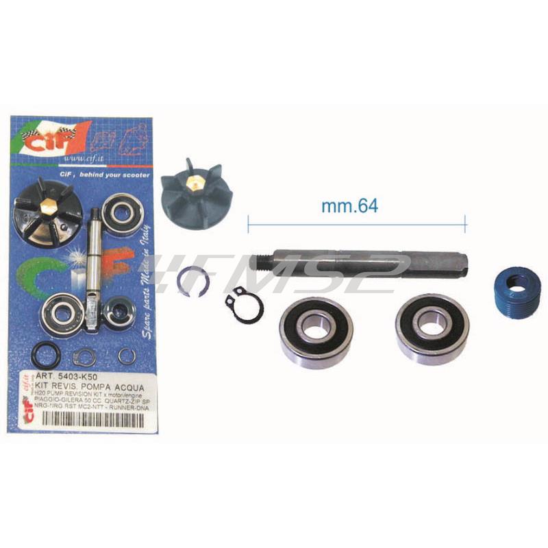 Kit revisione pompa acqua scooter 50 con motore Piaggio e Gilera raffreddati a liquido (CIF), ricambio 5403-K50