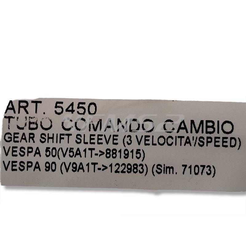 Tubo comando cambio Vespa 50 3 velocita (CIF), ricambio 5450