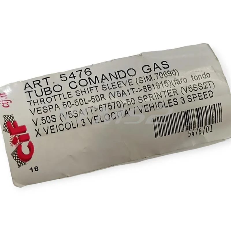 5476 Tubo comando gas vespa 50-l-r-vespa 90 3