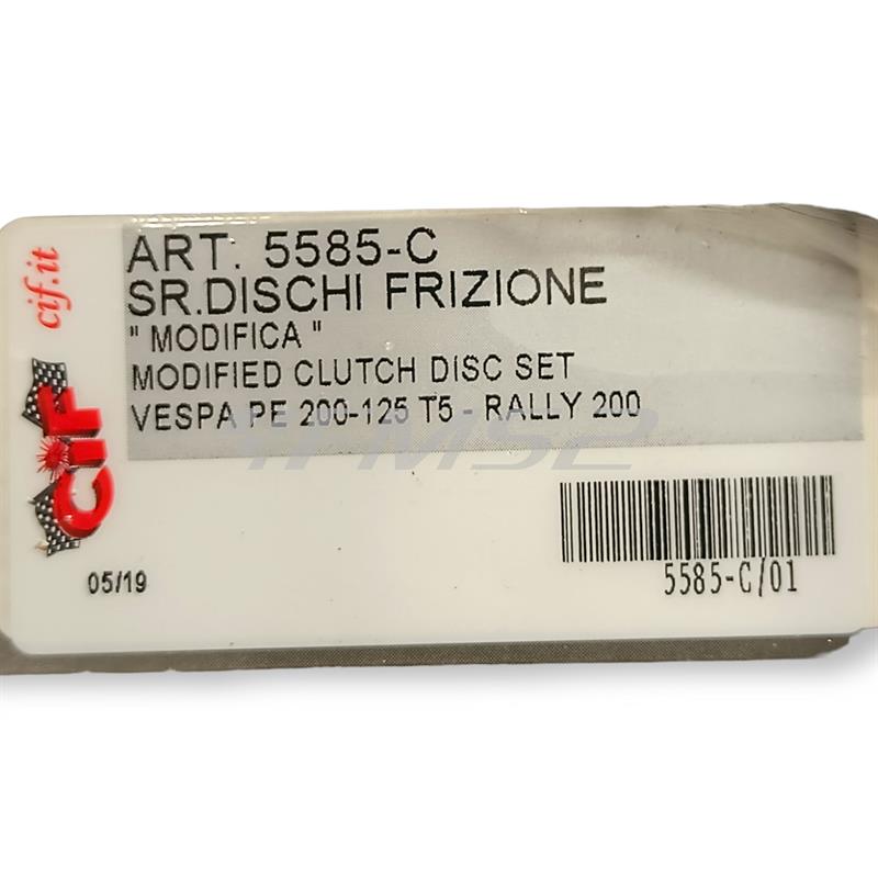 dischi frizione modifica a 4 dischi sughero per PX200e-Rally (CIF), ricambio 5585-C