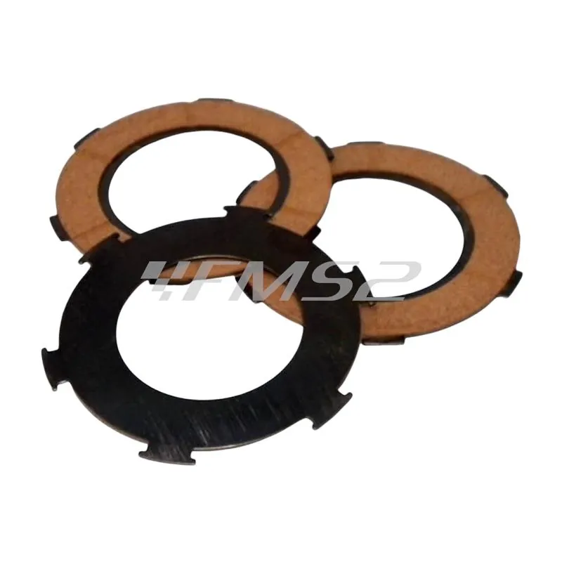 Dischi frizione Cif (3 pezzi) per Piaggio Vespa PX 125-150 fino alla serie arcobaleno, ricambio 5586