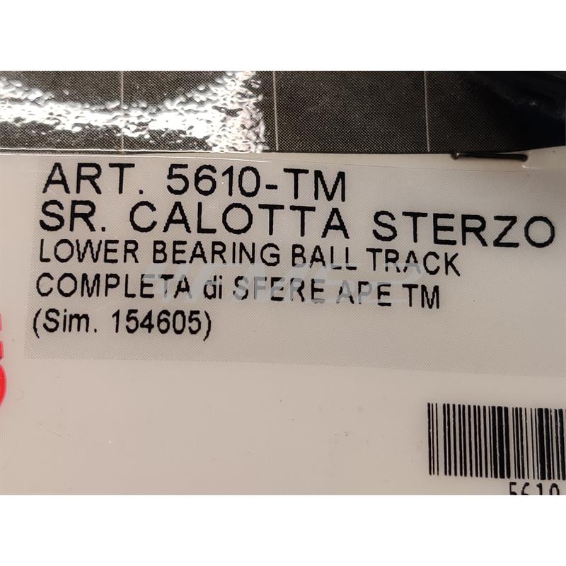Serie calotta sterzo inferiore ape tm, ricambio 5610-TM