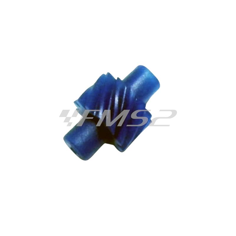 Rinvio contachilometri a 12 principi di colore blu e quadro innesto filo da 2 mm per Vespa gs160 (CIF), ricambio 5662