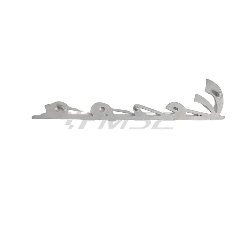5740-SP Targhetta scritta Vespa anteriore traforata per Vespa 50 Special dal 1969 al 1972 (CIF)