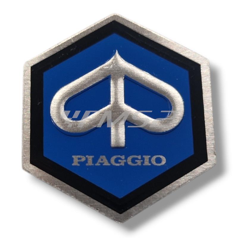 Scudetto Piaggio adesivo piccolo esagono (CIF), ricambio 5778