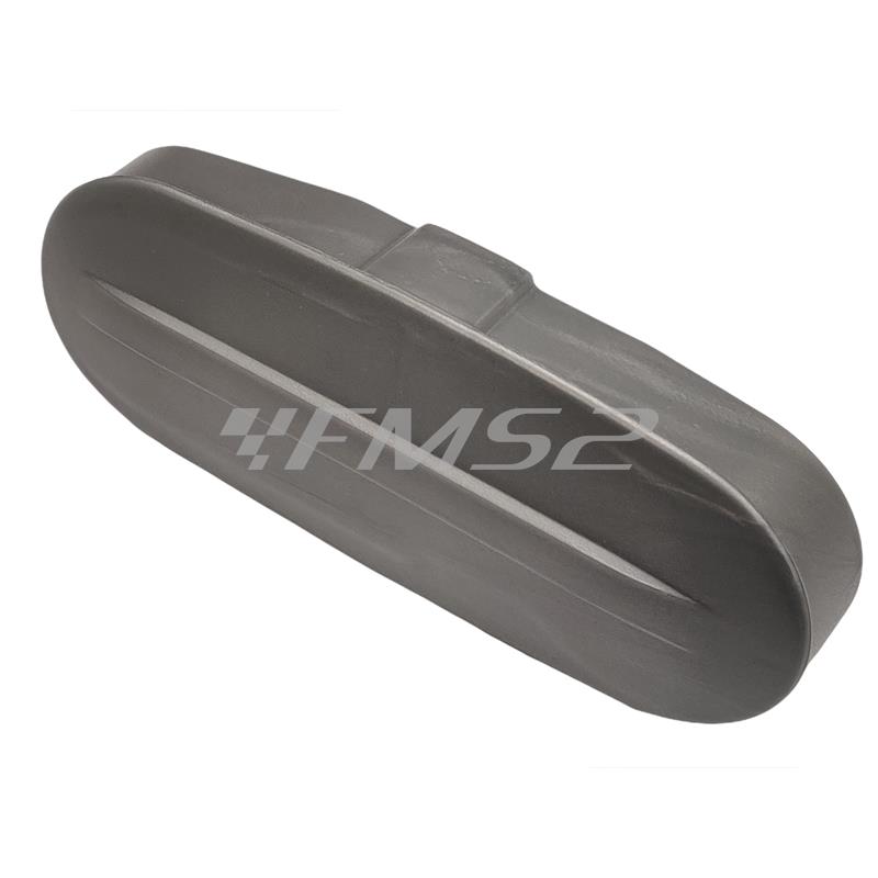 Coperchio in plastica grigio copri braccio oscillante mozzo Piaggio vespa PX 125, 150 e 200 2° serie prodotte dal 1981 con freno a tamburo e asse ruota grande  diametro 22 mm (CIF), ricambio 5879