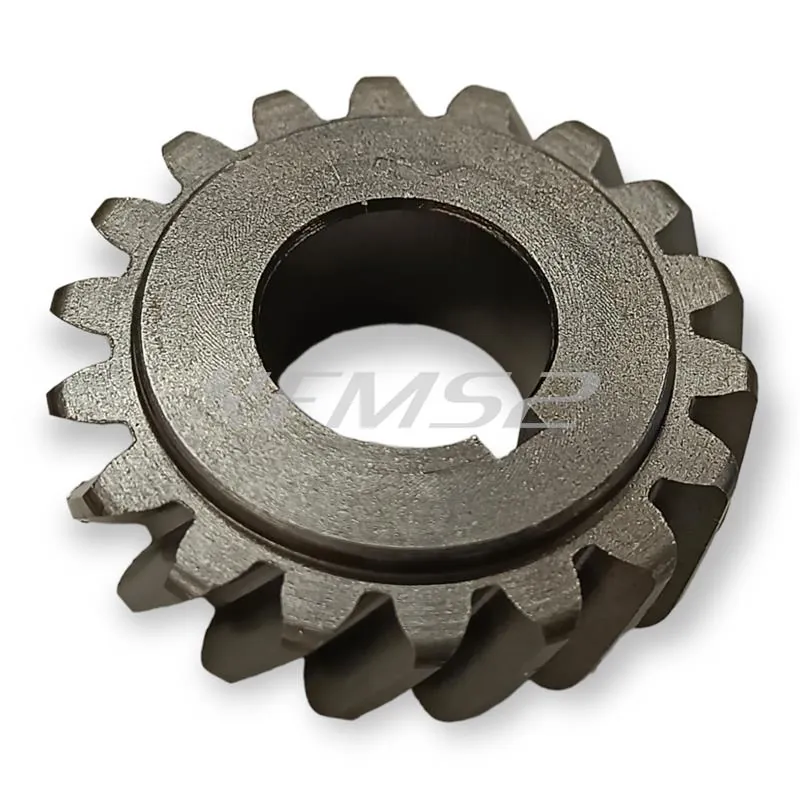 Campana frizione trasmissione Z 18x67 con denti elicoidali e parastrappi per montaggio motore Piaggio Ape e Vespa 50 cc, ricambio CIF 5990