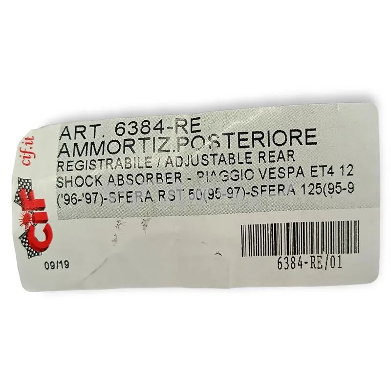 6384-re Ammortizzatore posteriore regolabile c/g