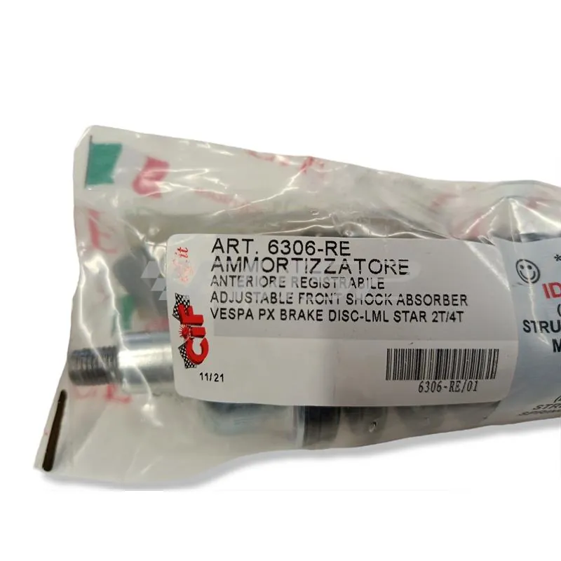 6406-RR Ammortizzatore anteriore registrabile rosso (CIF)