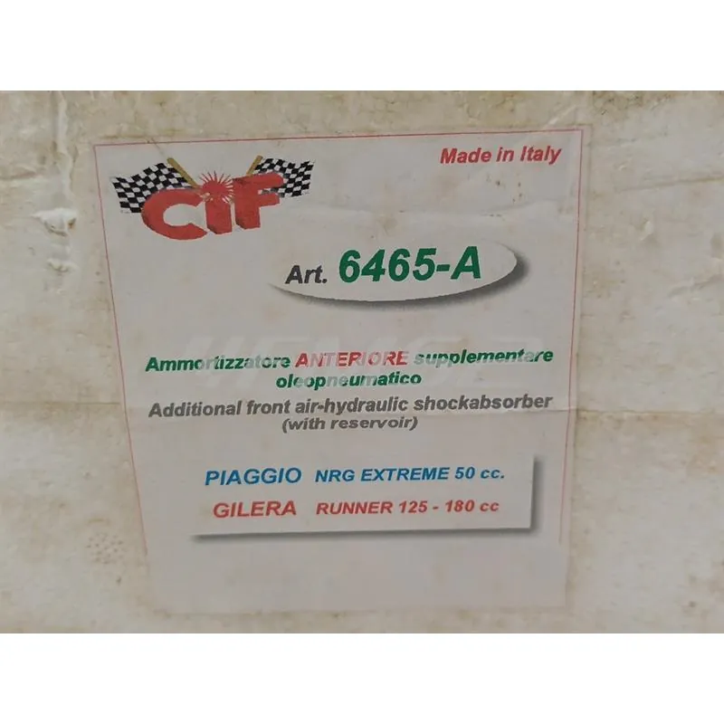 6465-A Ammortizzatore anteriore supplementare oleop.c-serbatoio (CIF)