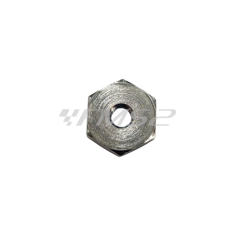 Dado Cif per chiusura variatore con chiave da 24 e passo M8 e altezza 7 mm per ciclomotori Piaggio Ciao, Si, Boxer, Bravo, SuperBravo, Grillo con variatore, ricambio 6602