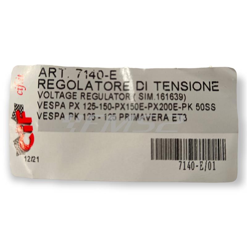 Regolatore di tensione per Vespa PX, Vespa PE, Vespa PK (CIF), ricambio 7140-E