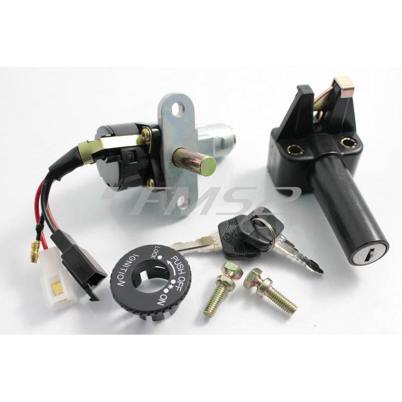 KIT SERRATURE QUADRO ACCENSIONE COMPLETO yamaha AEROX MBK NITRO 50