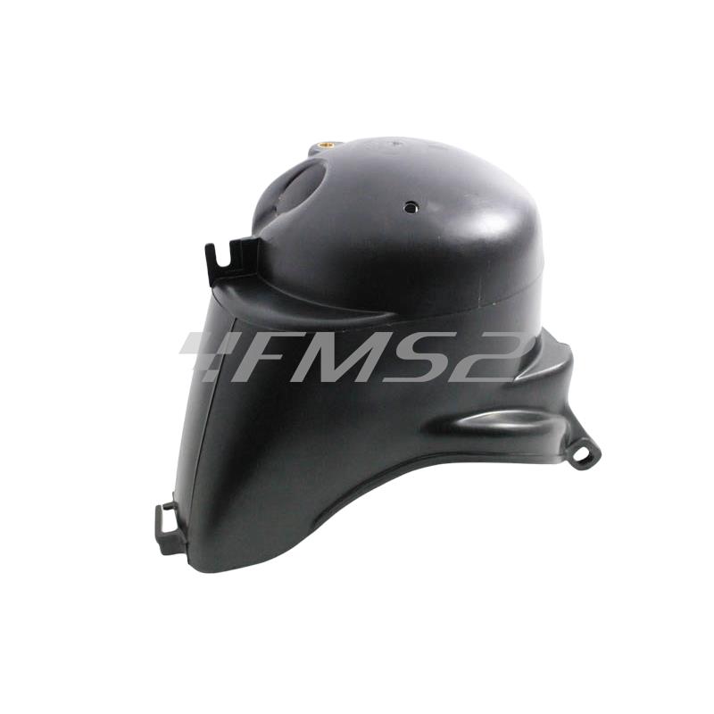 Cuffia copri cilindro in plastica di colore nero per Vespa PX 125 - PX 150 - PX 125 e - PX150 e - sim.431056 (CIF), ricambio 8168