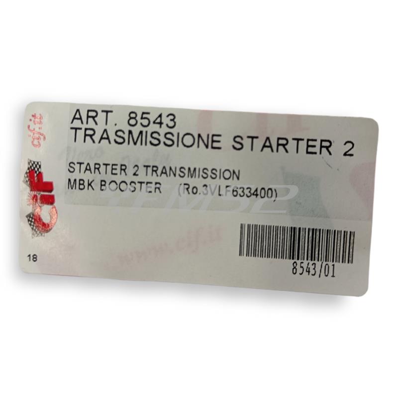 Trasmissione starter 2 MBK Booster (CIF), ricambio 8543