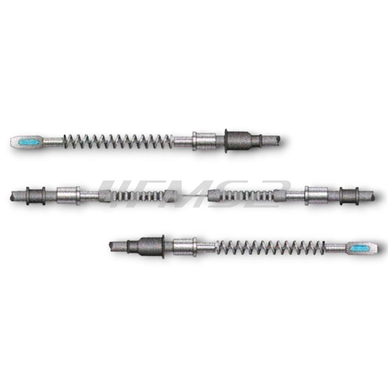 Trasmissione completa CIF per freno posteriore a mano montato sui Piaggio Ape TM P602, TM P703 220 e 440 cc prodotti dal 1982 fino al 2005, ricambio 8694-FM