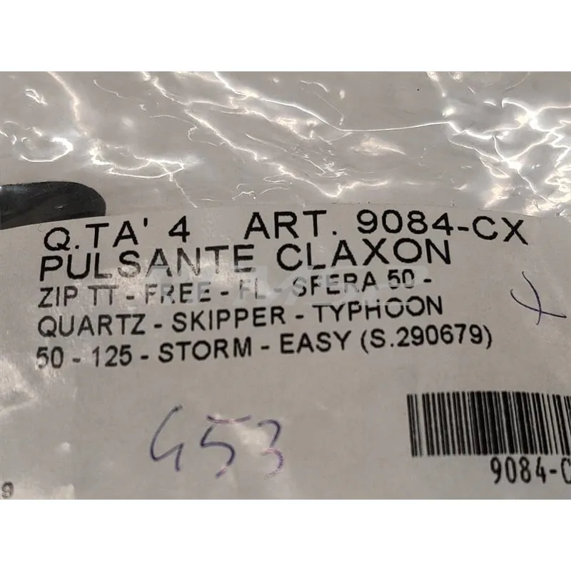 9084-CX Pulsante clacson giallo scooter piaggio