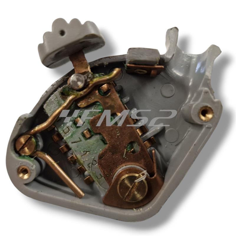 Commutatore devio luci CIF originale per Piaggio Vespa 125 VM2T e VN1T e VN2T prodotte dal 1954 fino al 1957 e Vespa 150 fino al telaio 51010 prodotte dal 1955 fino al 1956, ricambio 9110