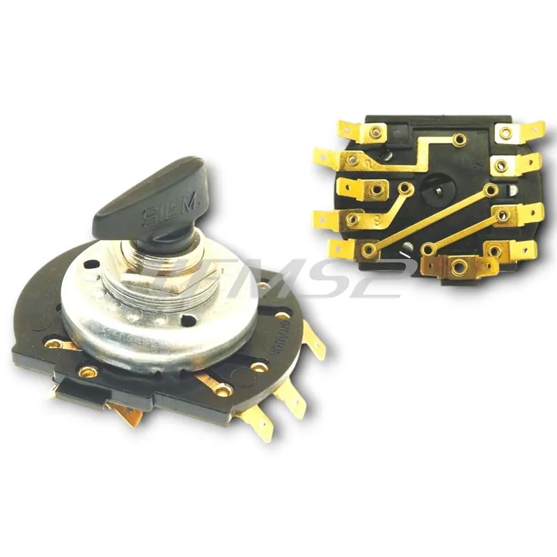 Commutatore completo CIF a 5 posizioni originale Siem per Piaggio Vespa 180 SS simile all'originale Piaggio 071676, ricambio 9139