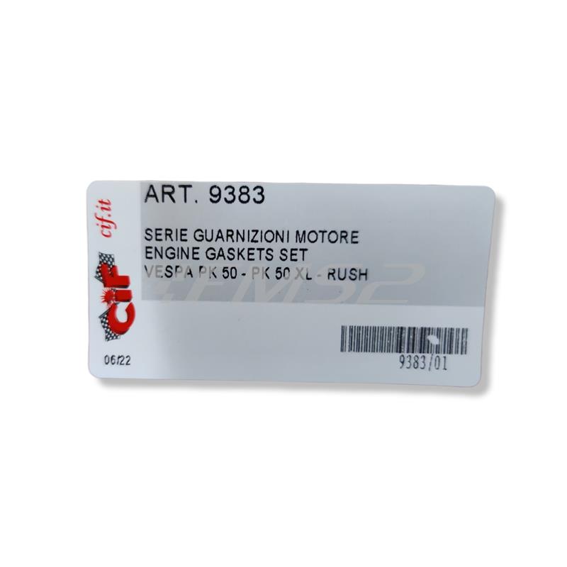 Serie guarnizioni motore CIF per Piaggio Vespa PK 50, PK 50 S, PK 50 XL e PK 50 XL Rush, ricambio 9383