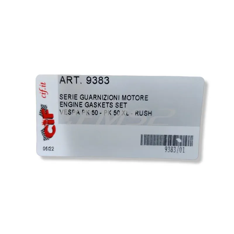 9383 Serie guarnizioni motore CIF per Piaggio Vespa PK 50, PK 50 S, PK 50 XL e PK 50 XL Rush